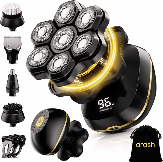 arash® Scheerapparaat Mannen 8-in-1 - Hoofd Scheerapparaten – Head Shaver - Elektrische Shaver