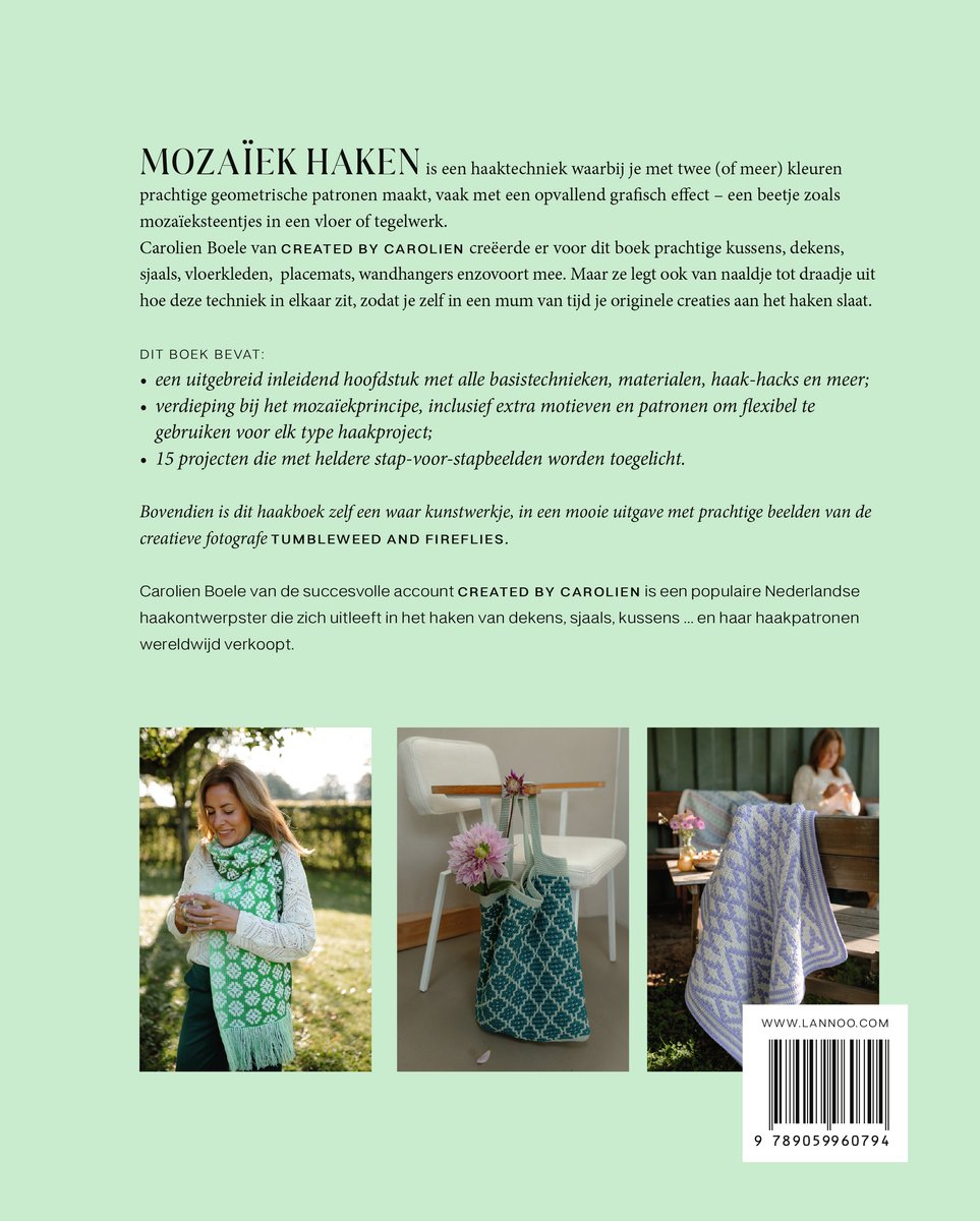 Modern mozaïek haken - back cover