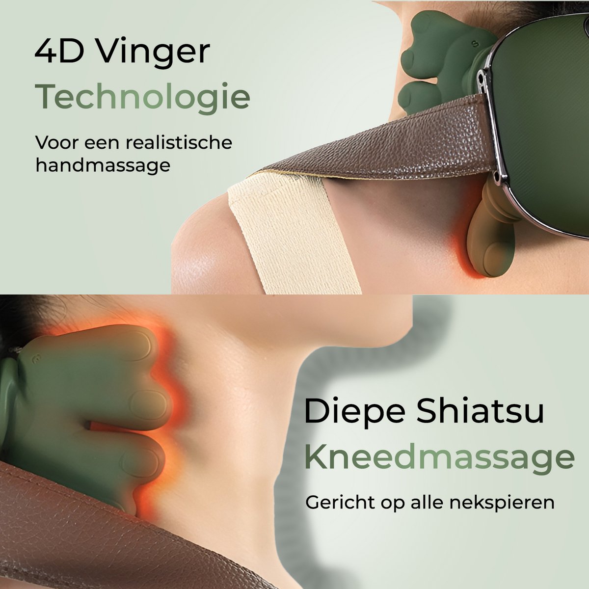 GS Goods Nekmassage Apparaat - Massagekussen - 4D Vinger Technologie thumbnail 4