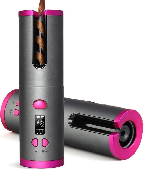 Automatische krultang, draadloos, oplaadbaar, USB, - Automatische - €26,99