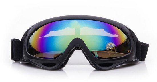 Skibril voor kinderen - Meerdere kleuren - Eén maat Zwart - Unisex professionele skibril - Skibril voor tieners en kinderen - Snowboardbril