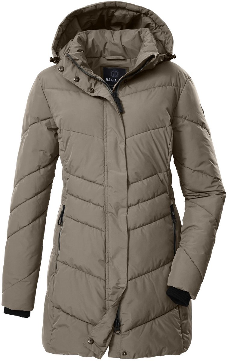 GW 60 Womens Quilted Parka Creme