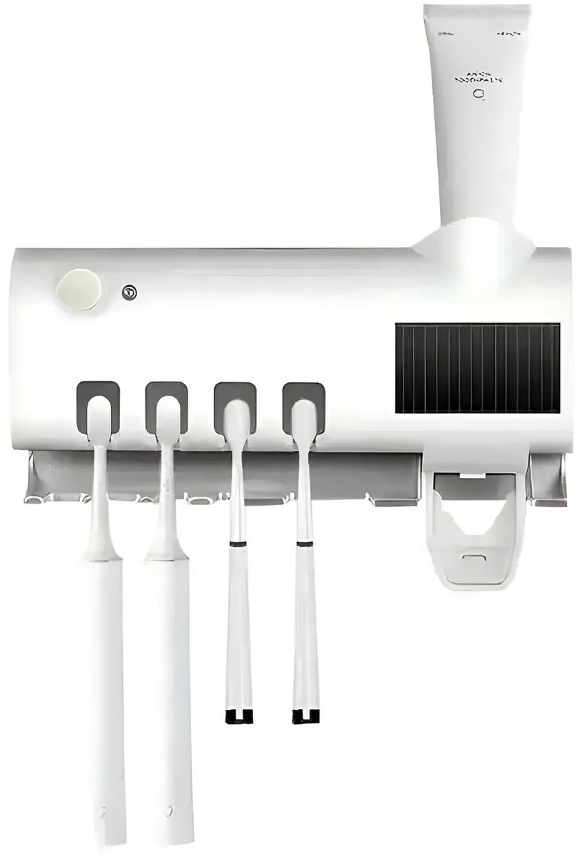 BlueTime - UV-tandenborstelhouder - Steriliserend UV-licht - Elektrisch - Tandenborstel Houder - Tandenborstelhouder Electrische - Wit
