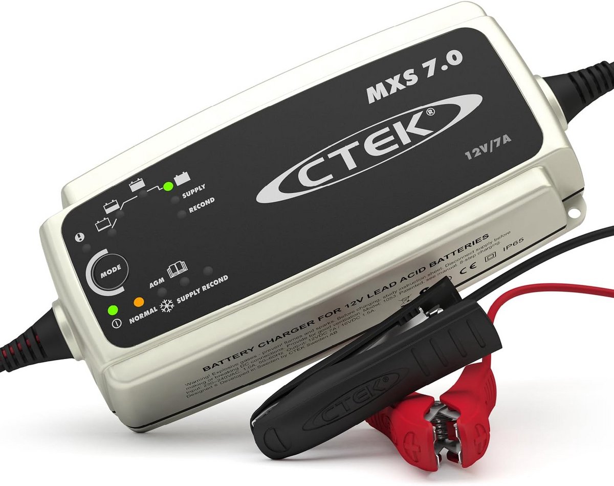 Krachtige 12V 7A Automatische Acculader voor Auto en Voertuigen