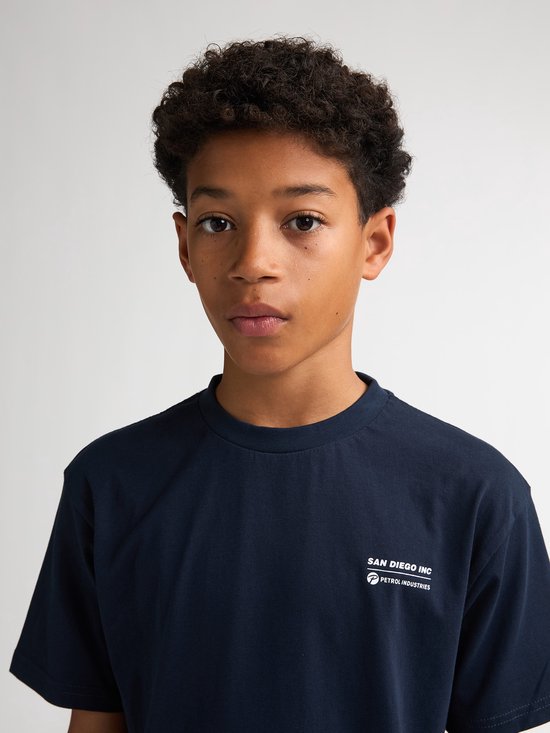 Petrol Industries - Jongens T-shirt met print Bala - Blauw - Maat 176