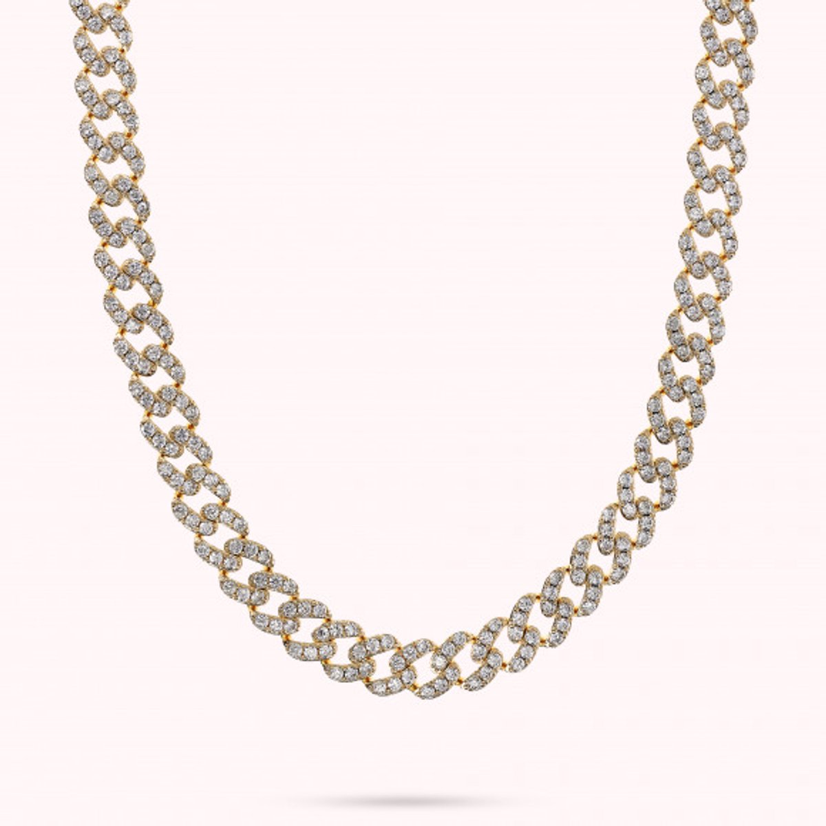 Bronzallure Golden-Curb Link With Cz Rainbow Necklace WSBZ02326Y.WHI-450 Brons 45