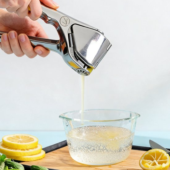 Robuuste Citroenpers - Premium Citrus- & Limoenpers - Zink - Vaatwasserbestendig van Merkloos — afbeelding 4