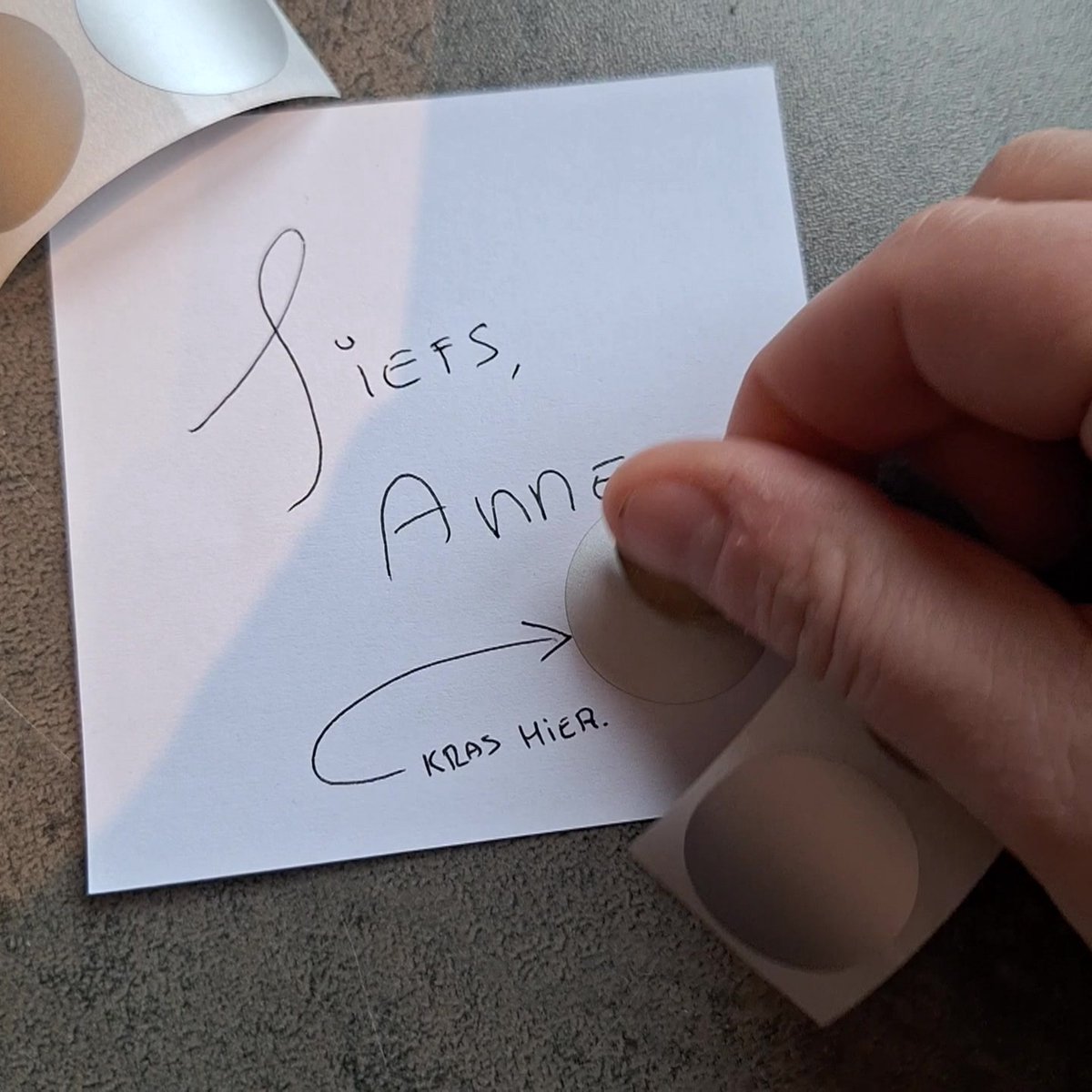 100 stuks rechthoekige kras- en Vinci-stickers - zelfklevende etiketten voor het