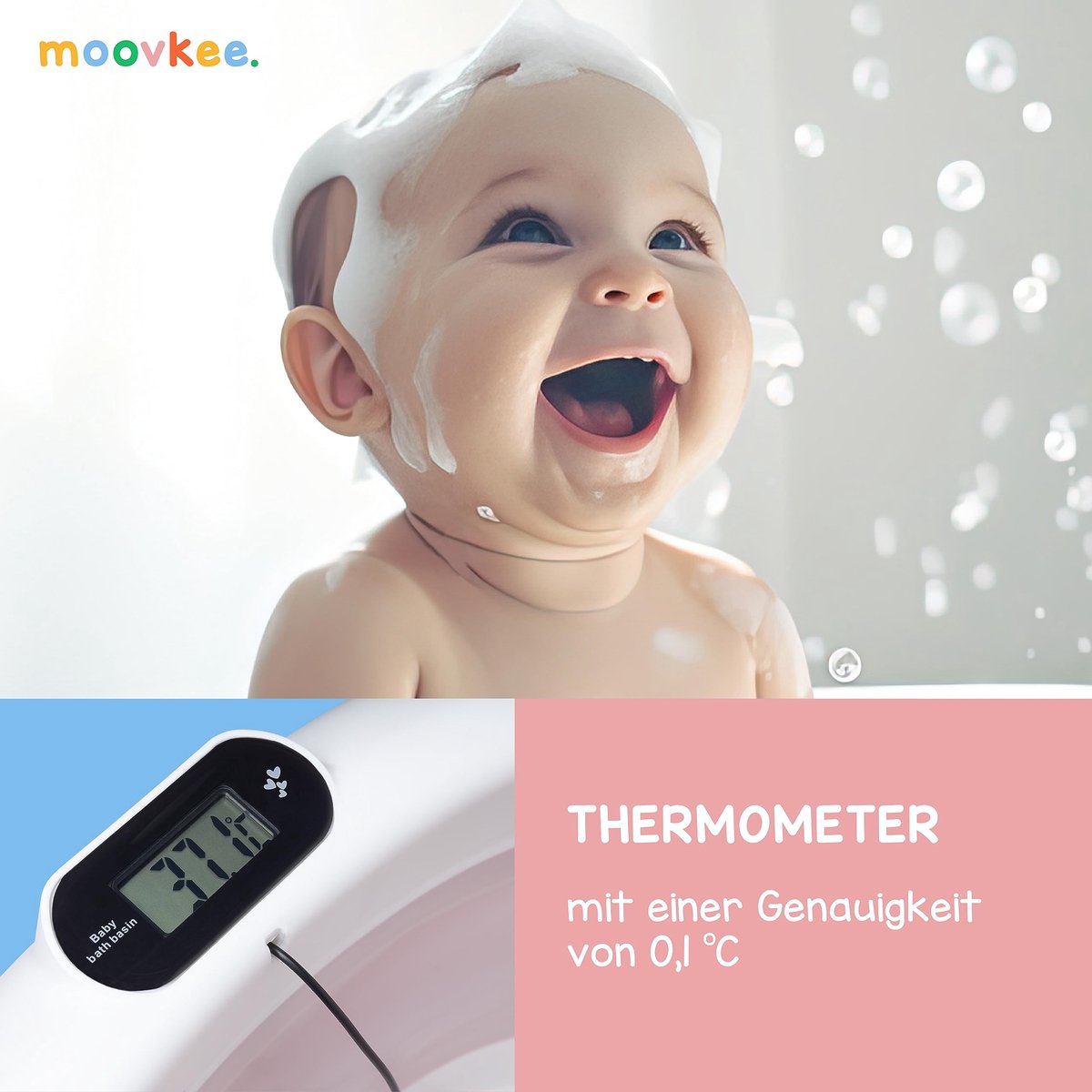 Moovkee Opvouwbare Babybadkuip 80cm thumbnail 6