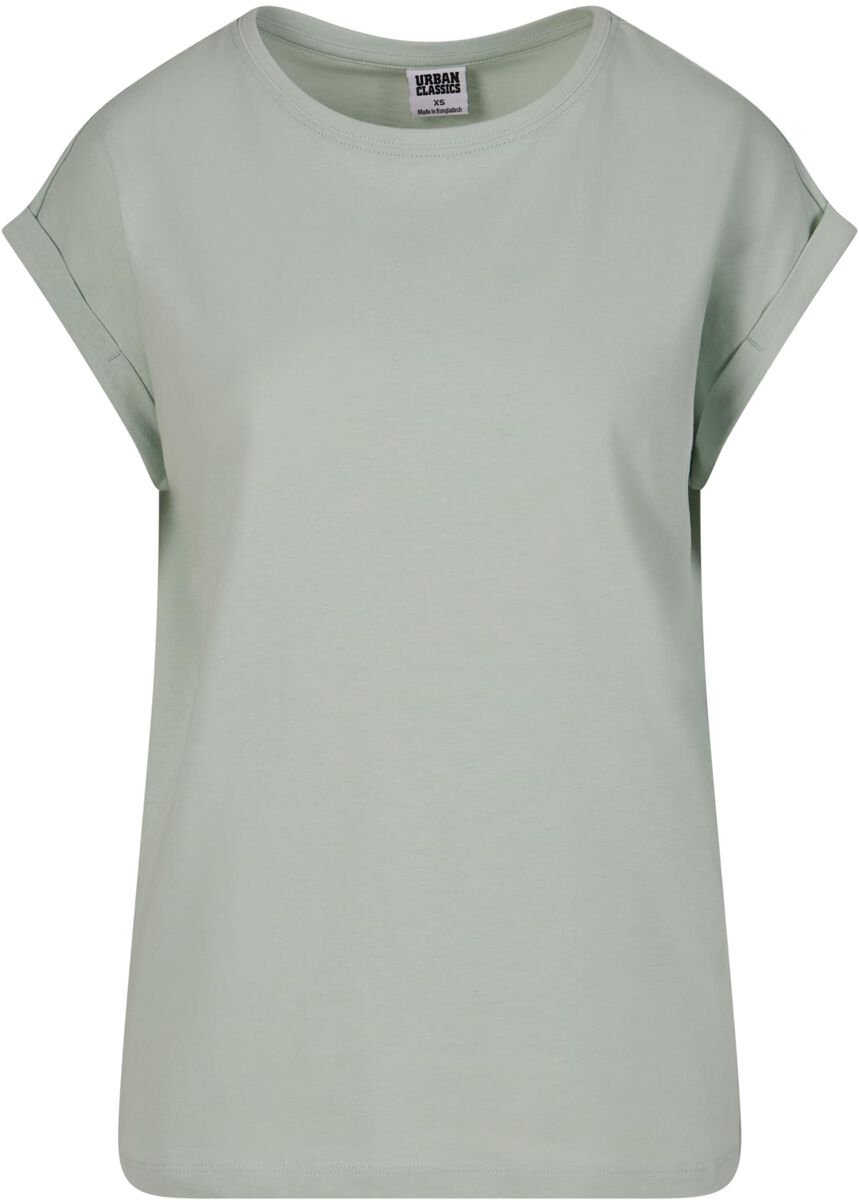 Urban Classics Extended Shoulder Tee Dames T-shirt munt XXL Groen