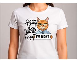 I'm Not Arguing Im Just Explaining Why I'm Right - T Shirt - T Shirt - Funny - Sarcasm - VrolijkKerstfeest - Kerstmis - Grappig - Sarcasme - Gift - Cadeau - GoodVibes - Vibes