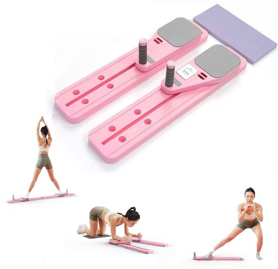 BOTC Pilates Board - Buikspierplank - Afneembaar buikspiertrainingsapparaat - Draagbare Pilates Reformer - Fitnessapparatuur - BOTC - €39,98