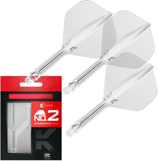 Target K-Flex Clear NO2 - Dart Flights - Intermediate van Target — afbeelding 2