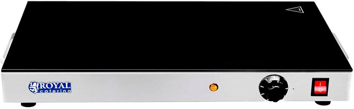 Professionele Warmhoudplaat met Glasoppervlak - 260W - Temperatuur Instelbaar van 30-85°C