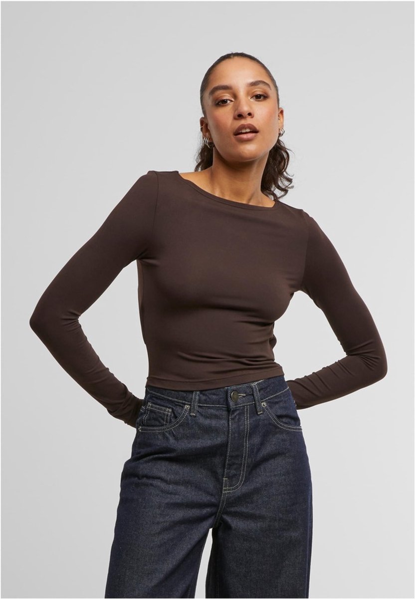 Urban Classics Slim Fit Longsleeve top XS Bruin
