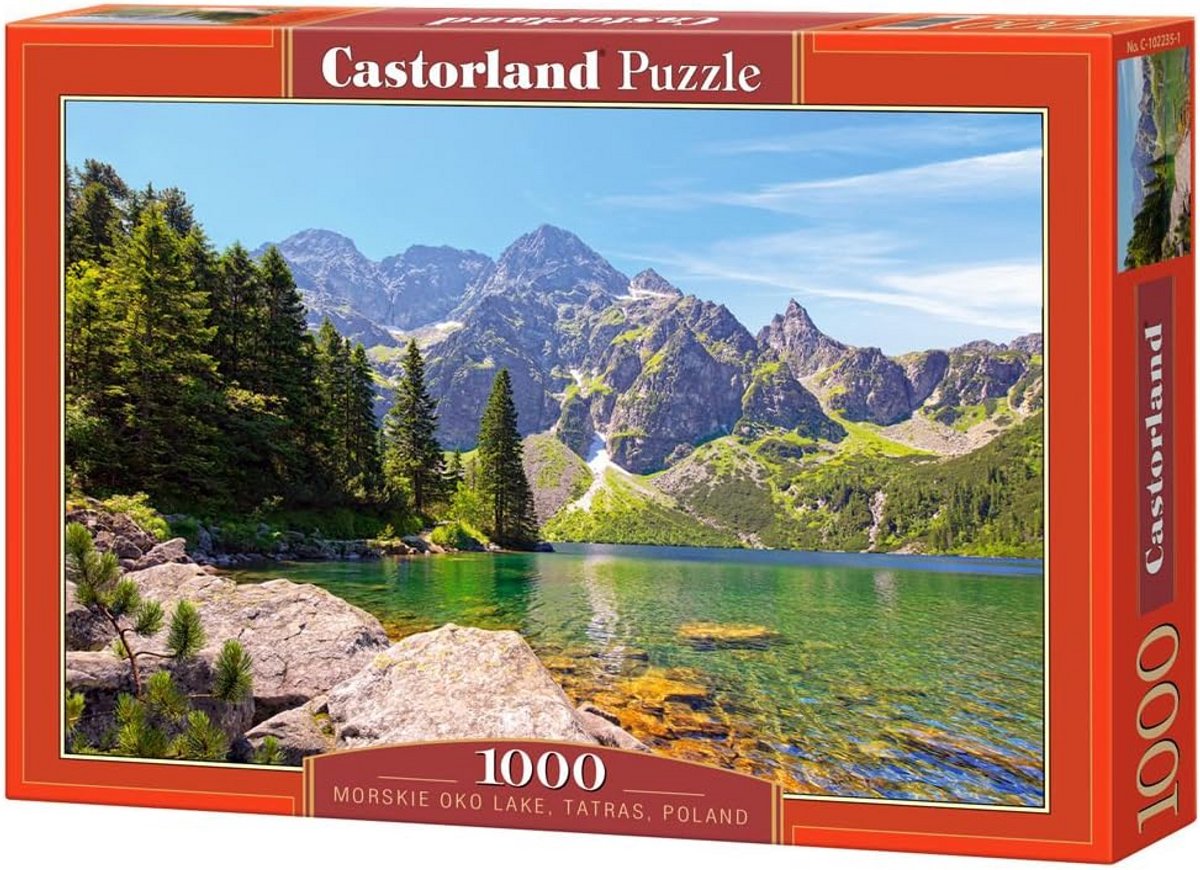 Panoramisch Legpuzzel Morskie Oko Meer Tatra Polen 1000 Stukjes