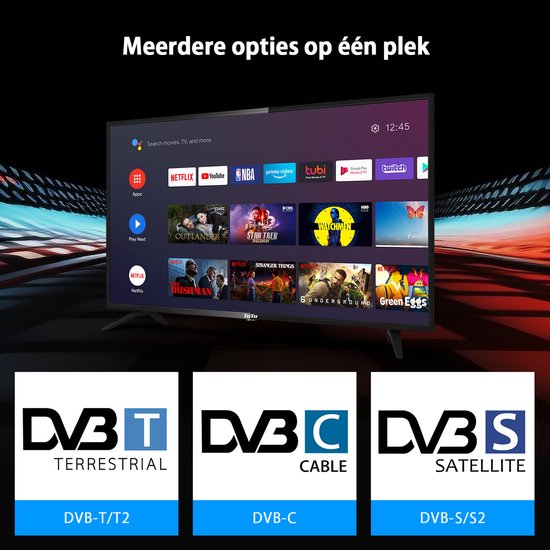 TuTu Smart TV 32 Pouces (80 cm) WiFi Bluetooth Android Connectée