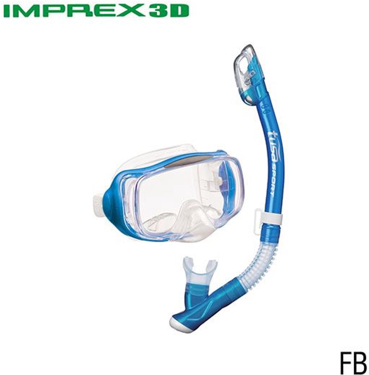 TUSA Imprex 3-D Dry snorkelset