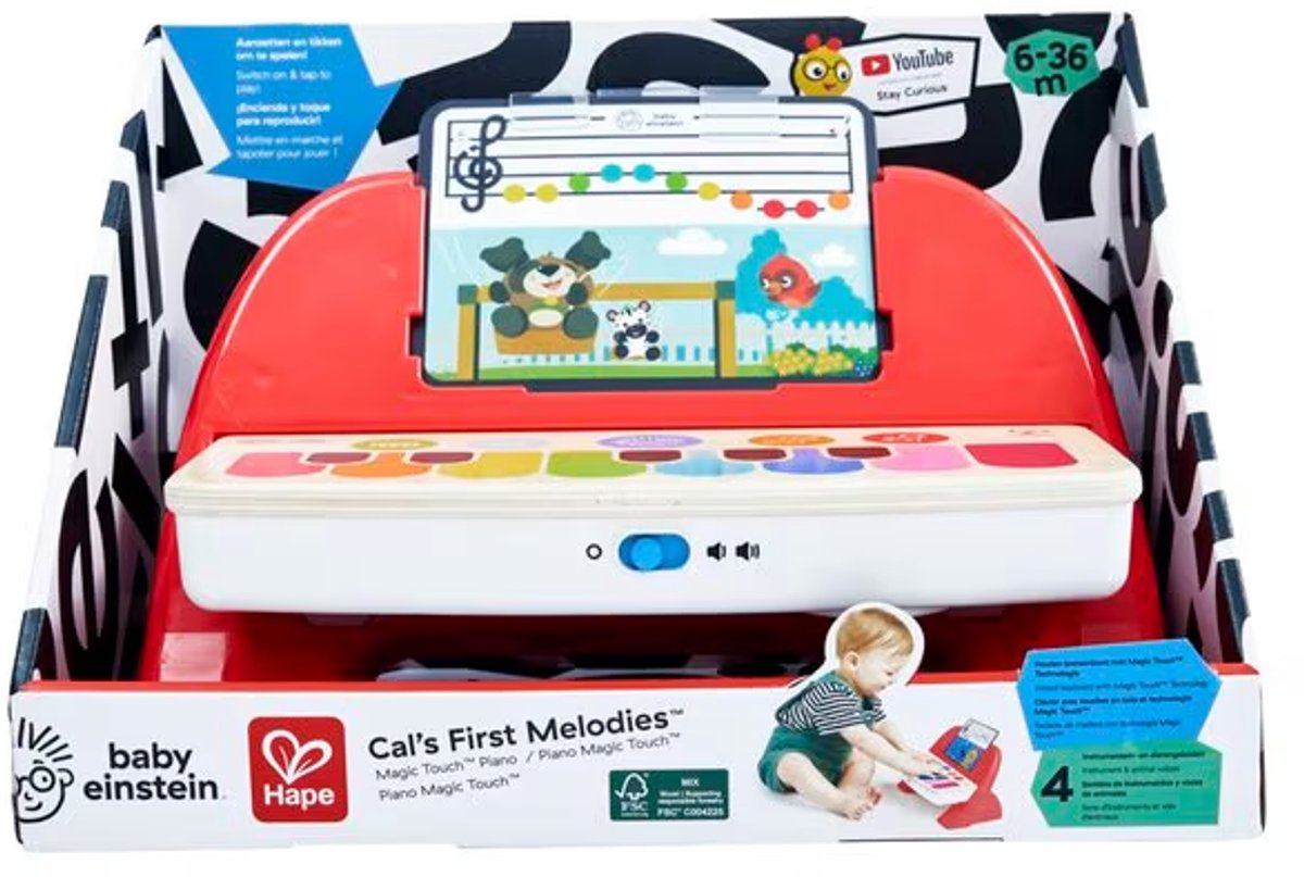 Hape Baby Einstein Magic Touch Piano - Mijn eerste Piano - Speelgoed Muziekinstrument voor Kinderen