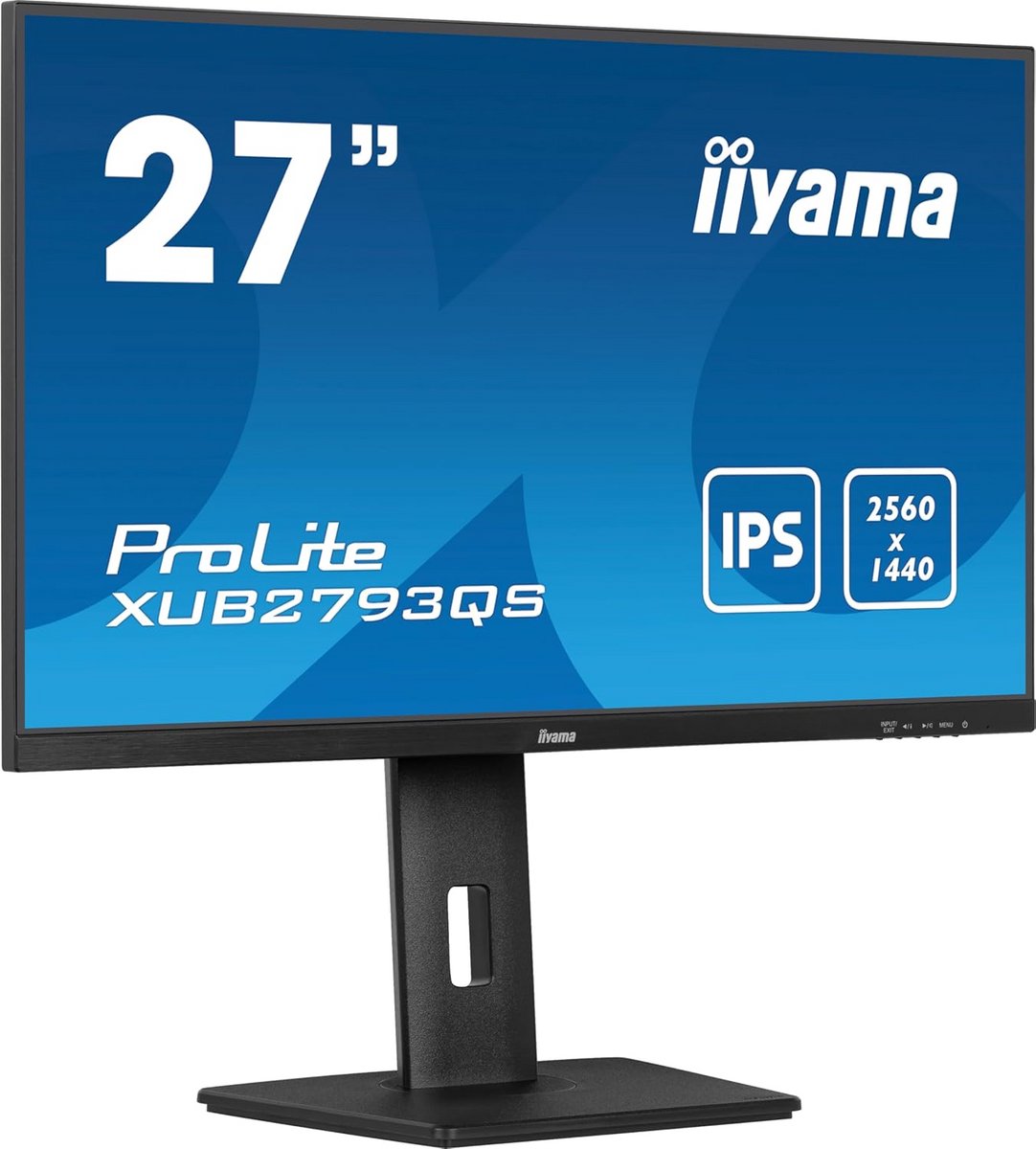 27 inch QHD IPS Monitor met 100Hz, In Hoogte Verstelbaar en Speakers