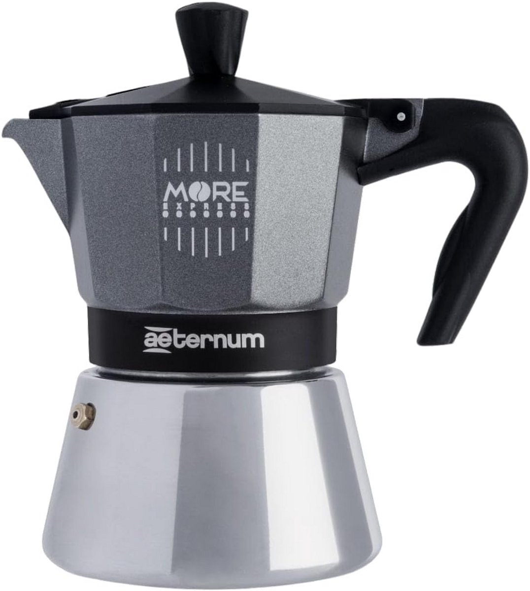 Espressomaker voor 3 kopjes - Geschikt voor Alle Warmtebronnen inclusief Inductie