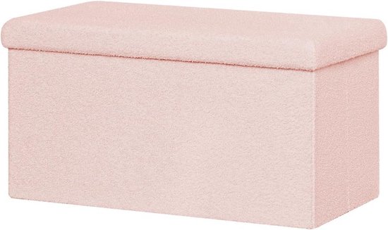 Opbergbank met 3 rolbakken 120 cm - Wit