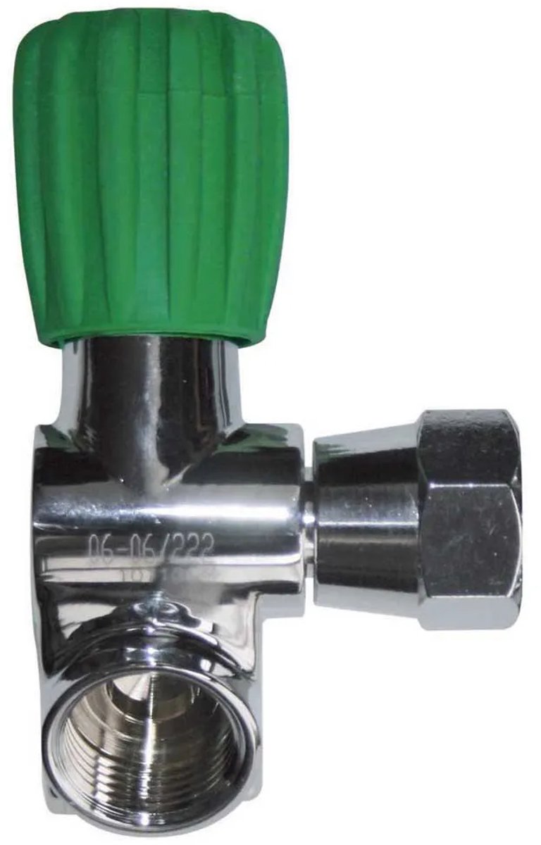 Oms Second Outlet Right Eu Nitrox M26/2 230 Bar Klep Groen,Zilver