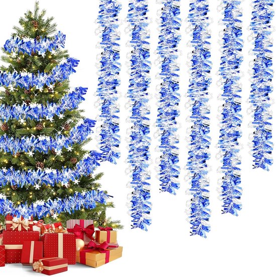 Engelenhaar - zilver - 50 cm - lametta haar - folie - tinsel - kerstversiering bij kerst