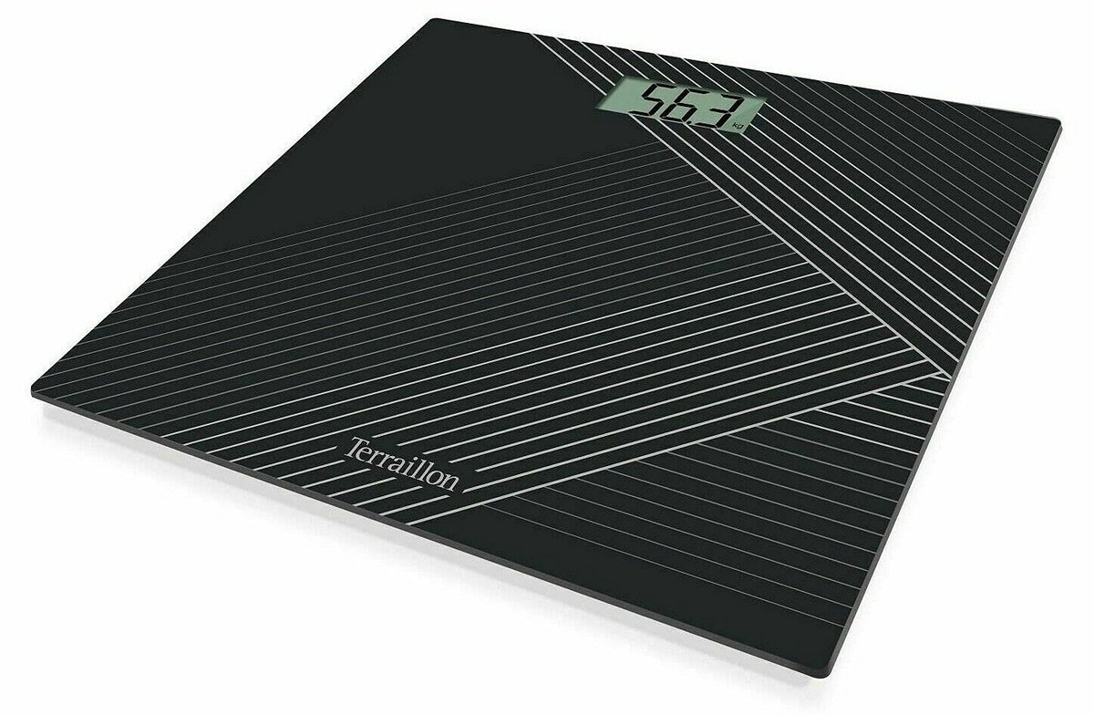 Digitale Weegschaal Badkamer Zwart Glas XL Display Hoge Precisie