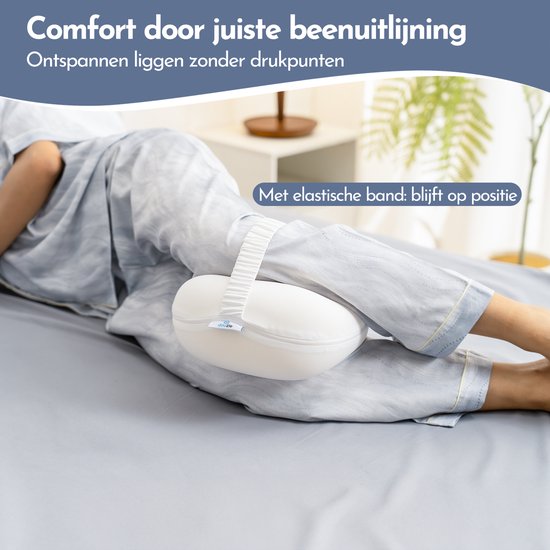 Oreiller de jambe en mousse à mémoire de forme Oreiller Orthopédique pour Genou, Oreiller de Oreiller de jambe en mousse à mémoire de forme Oreiller Orthopédique pour Genou, Oreiller de
