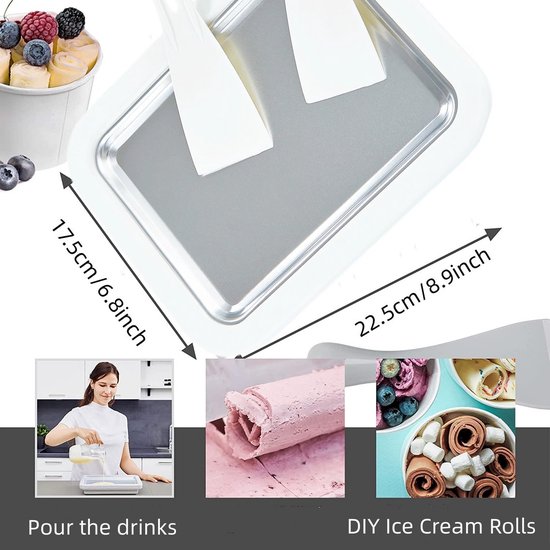 Professionele ijsmachine voor het maken van ijs, sorbet, yoghurt en slushies van Merkloos — afbeelding 3