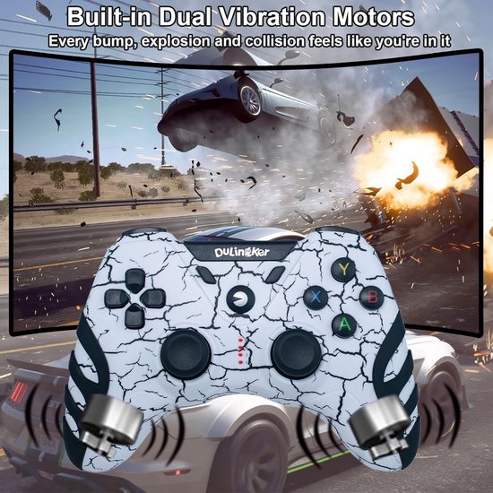 Draadloze PC Controller met Dubbele Trillingen voor Windows, PS3 en Android — afbeelding 3