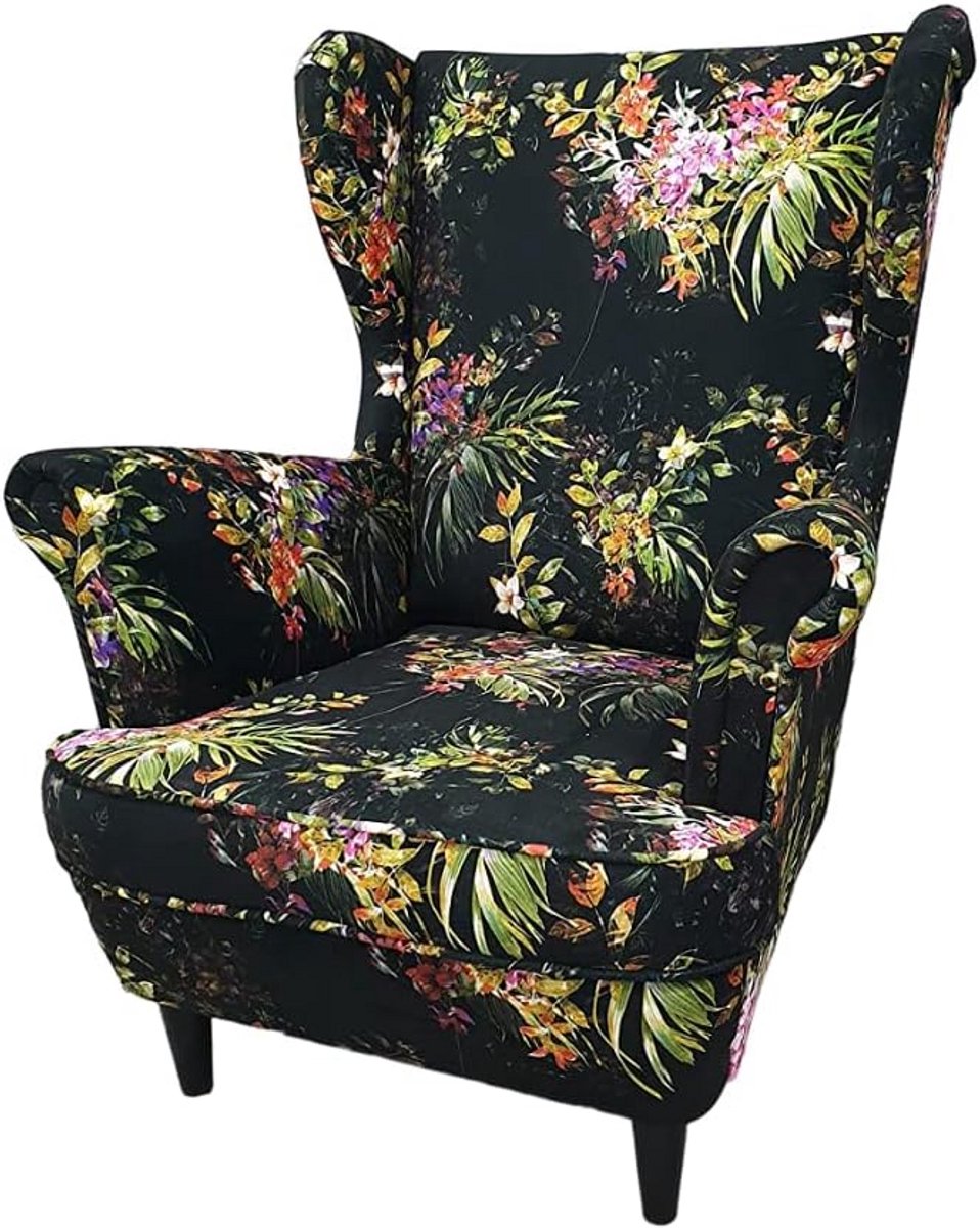 Comfortabele Oorfauteuil met Hoge Rugleuning - Scandinavische Loungestoel voor Woonkamer o