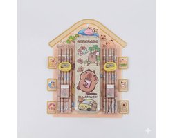 Littles Capybara Schoolset – Schrijf- en Tekenset – 27 × 21,5 cm – Schattige Capybara Kids Edition