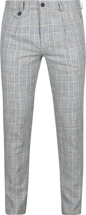 Pantalon chino en lin Blend à Blauw - Taille 98 - Homme - Pantalons homme