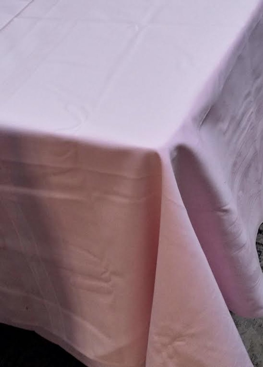 Damast Tafelkleed De Witte Lietaer, Licht Roze, 300x150cm, Easy Care