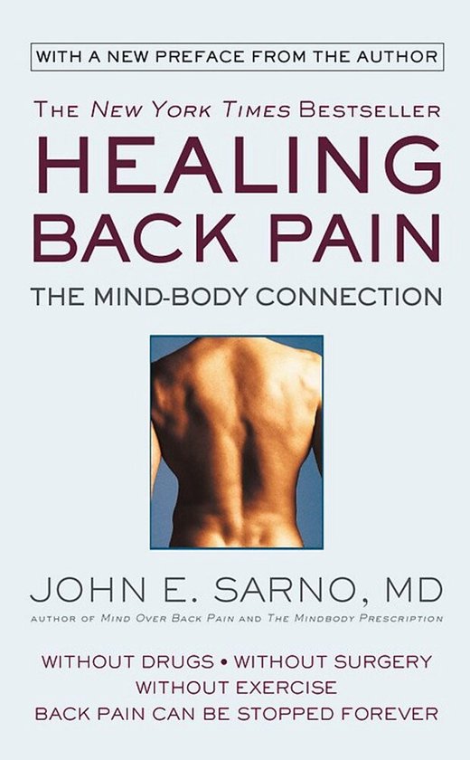 Healing Back Pain Reissue Edition The MindBody Connection - cover
