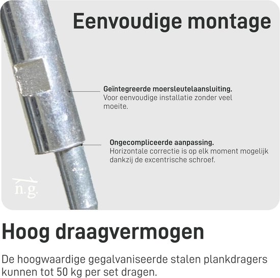 Massief eiken wandgemonteerde zwevende planken