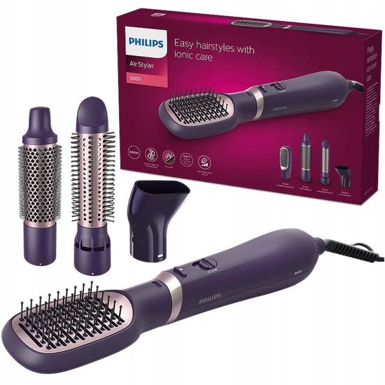 Philips Air Styler BHA313/00 - Krultang Föhn - 800W - Ionische technologie - 4 opzetstukken