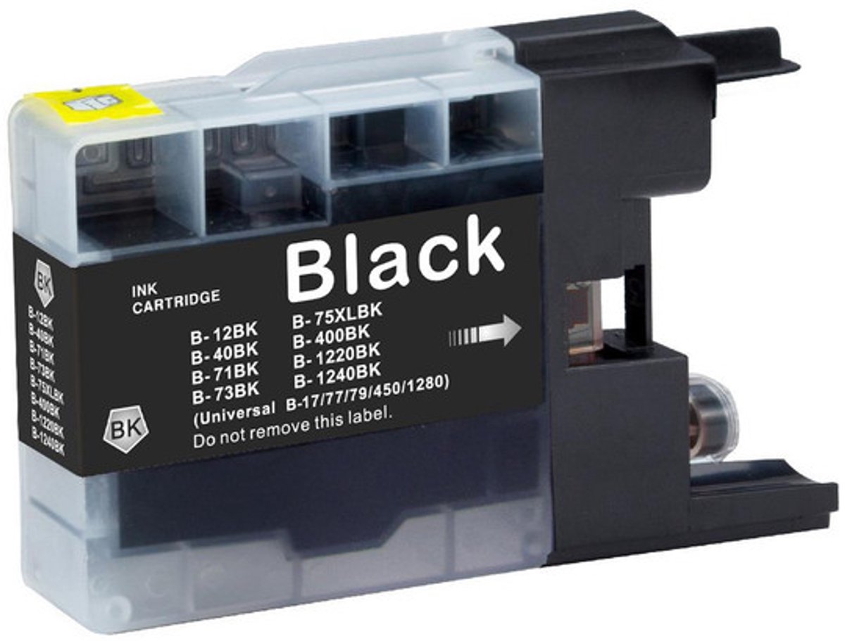 Cartridge Geschikt voor Brother LC-1220 / LC-1240 XL | 1x Zwart Geschikt Voor Brother MFC J625DW - MFC J430W - DCP J925W - DCP J725W