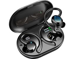 Sonume Sport Q38 - Draadloze Oordopjes Sporten - Bluetooth oortjes Hardlopen - Fitness - Lange Batterijduur - Zwart