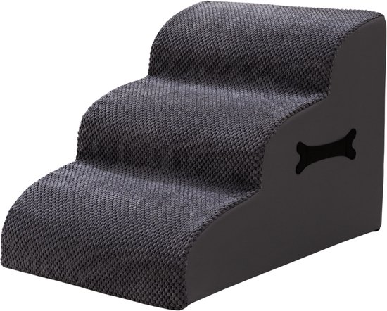 Pets Planet Hondentrapje voor honden Hondentrap - Honden opstapje - 3 treden - 57 x 40 x 40 - extra stevig en comfortabel - 30D materiaal