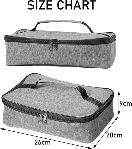Compacte Koeltas 4 Liter Thermische Lunchtas voor Koude en Warme Maaltijden Draagbaar met Handvat Herbruikbaar voor School Werk en Buitenshuis Gebruik van Merkloos — afbeelding 2