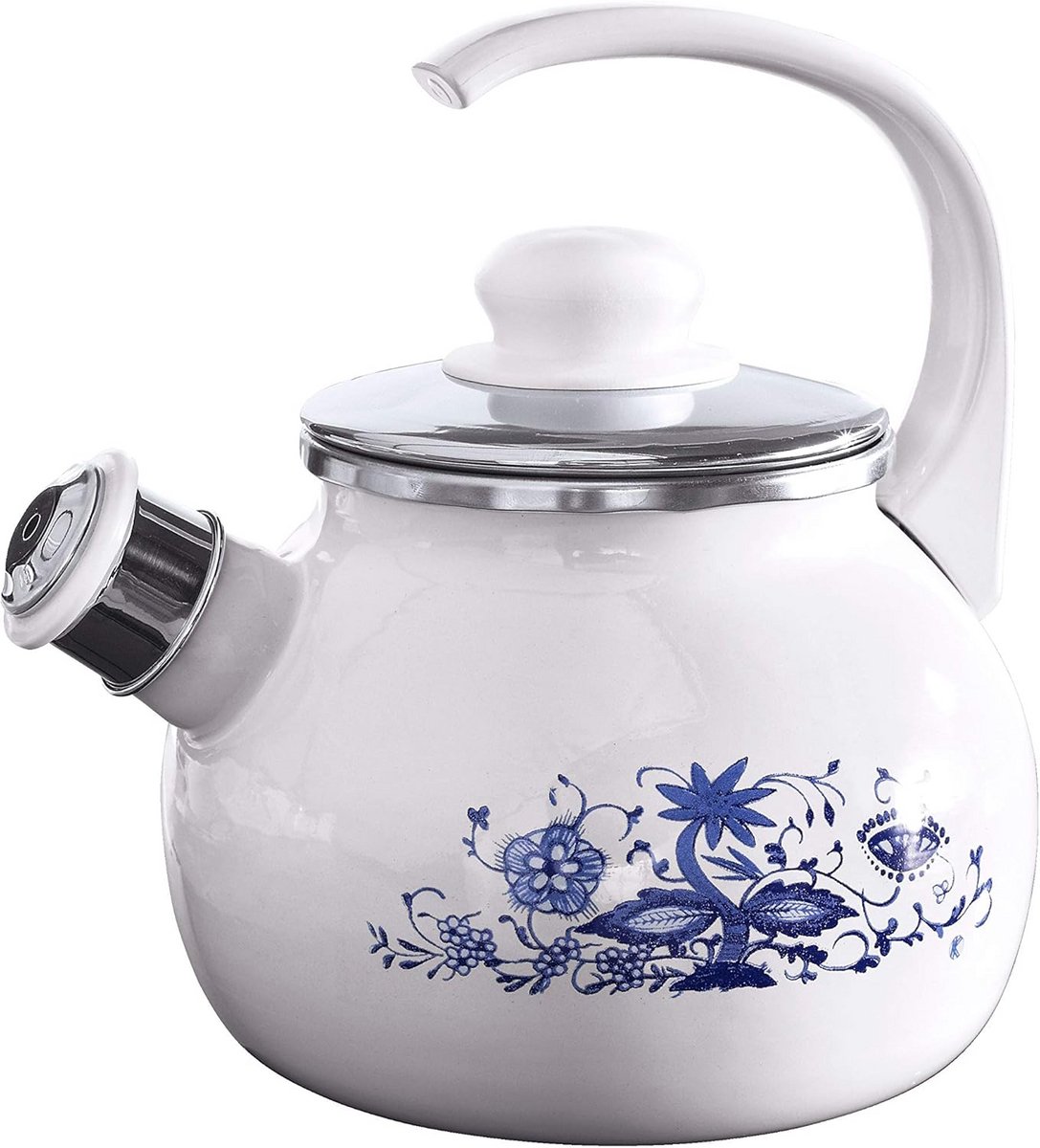Fluitketel met Dubbel Patroon - Hoge Kwaliteit Enamel