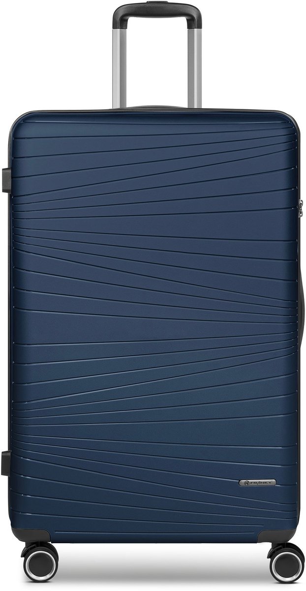 Franky Dallas 3.0 4 wielen Trolley L 75 cm - Harde bagage - TSA slot - dark blue