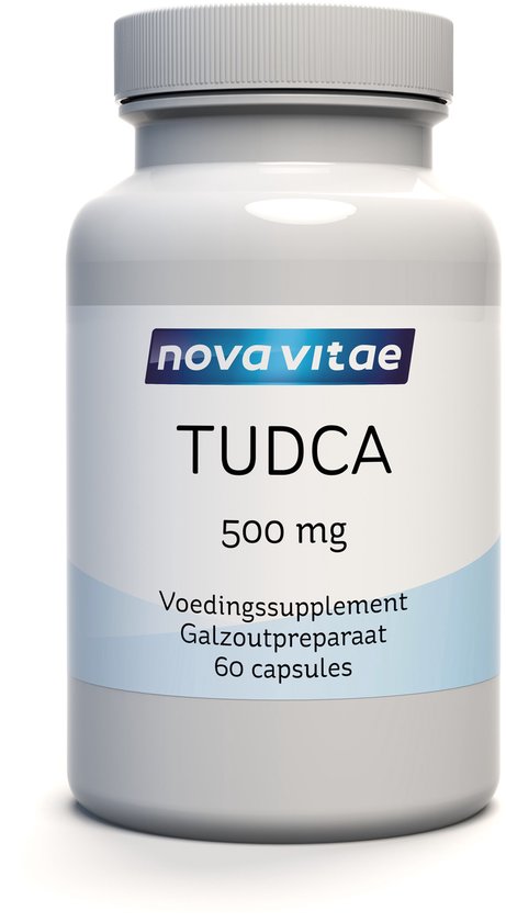 Nova Vitae TUDCA voedingssupplement, 500 mg per capsule, 60 capsules.