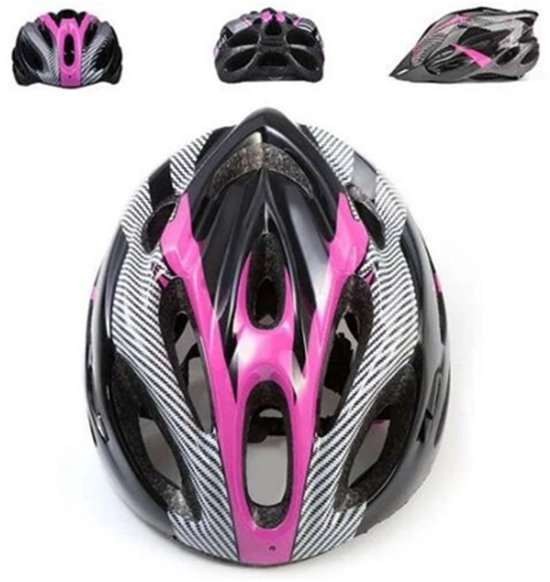 Fietshelm - Mountainbike Helm - Ebike Helm voor Volwassenen Geschikt voor Elektrische Fiets en Racefiets - Dames en Heren-Roze-L(52-61CM)