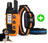RobustRise X2 Pro - Anti Blafband voor Honden - Geluid & Vibratie - Zonder Schok - Waterdichte Trainingshalsband voor Kleine & Grote Honden - Blafstop & Hondentrainer - Incl. extra halsband