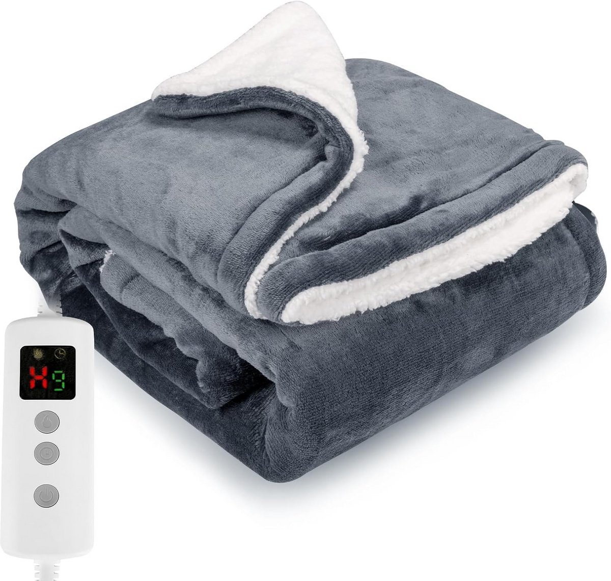 Elektrische Verwarmingsdeken 180 x 130 cm Comfort en Warmte