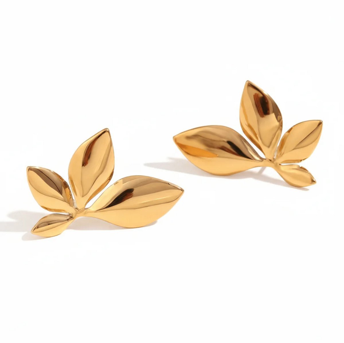 Veldy goudkleurige oorbellen - RVS oorbellen - Stainless steel oorbellen goud/gold - Mooie oorbellen - Goudkleurig